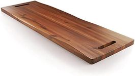 Tidita 36" Large Charcuterie Board with Handles - Extra Long Wooden Serving Cheese Boards - Serving Platter for Meat, Party Appetizers, Outdoor & Fruits Display (Acacia Wood)