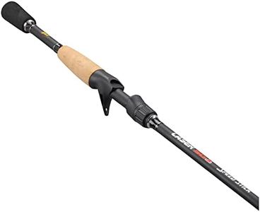 Lew's Laser SG1 Casting Fishing Rod, 7-Foot 1-Piece Graphite Rod Blank with Stainless Steel Guides and Aluminum Oxide Inserts, Medium-Heavy Power, Fast Action, and Split Grip Cork Handle with EVA Butt