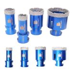 Diamond Core Drill Bit Set - 20 25 35 50mm Diamond Hole Saw,for Porcelain Tile Ceramic Marble Granite Drilling with M14 Thread