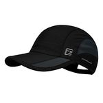 GADIEMKENSD Quick Dry Run Hat Cooling Breathable Mesh, Black, 7-7 1/2