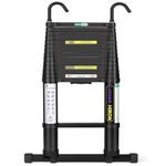 Telescoping Ladder 15 FT for Home Aluminum Extension Folding Ladder RV Attic Ladder 330 Pound Capacity