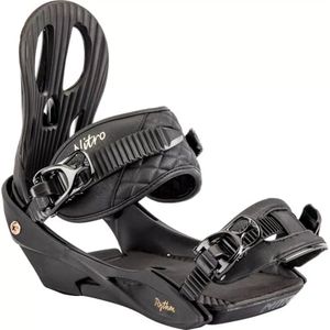 Nitro Unisex - Adult Rythm All Mountain Freestyle Cheap Binding Snowboard Binding, Black Bronze, M