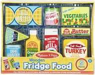 Melissa & Doug Wooden Fridge Food | Pretend Play | Play Food | 3+ | Gift for Boy or Girl