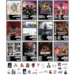unique america 12 Pcs| Posters, Album Cover Posters, Juice Wrld, Music Posters, Album Covers For Wall Decor, Juice Wrld Posters 12x16” Total 12 Juice Wrld Poster & 25 Stickers Black Design Unframed