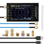 NanoVNA-F V2 4.3Inch Vector Network Analyzer 50KHz-3GHz with 5000mAh,Aluminum Case Touch Screen NanoVNA V2 Antenna Analyzer Shortwave HF VHF UHF SWR-Measuring S Parameters,Phase, Delay, Smith Chart