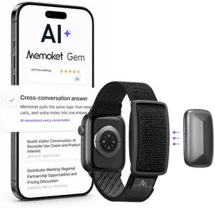 Memoket Gem Wearable AI Voice Recorder, Transcribes, Fits Apple Watch Bands