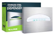 Alpine Industries Toilet Seat Cover Dispenser, Stainless Steel Brushed