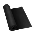 Do²ping Black EVA Foam Sheet, 1mm Thick (1-10mm) EVA Foam Cosplay, 49"x13.5" with High Density 86kg/m3 Eva Foam Roll for Art Craft Halloween Costume DIY Project (1mm Black)