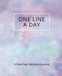 One Line a Day: A Five-Year Memory Journal for Daily Reflection and Mindfulness | Purple Watercolor Edition