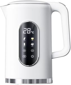 Billord Electric Kettle with Temperature Control – 1.7L Stainless Steel Smart Kettle, 2200W Fast Boiling Hot Water Kettle with Digital Display, Auto Shut-Off & Dry Boiler for Tea & Coffee, White