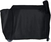 BBQ Butler Premium Full Length Grill Cover - Fits Traeger 34 Series and Texas - Heavy Duty Smoker Cover - Black