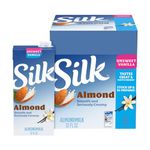 Silk Almond Milk, Unsweetened Vanilla, 32 Fluid Ounce (Pack of 6)