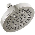 DELTA FAUCET FAUCET 5-Spray Brushed Nickel Shower Head, DELTA FAUCET Shower Head Brushed Nickel, Showerheads, 1.75 GPM Flow Rate, Stainless 52535-SS