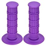 HIAORS Universal Purple 22mm 7/8" Handlebar Grip Soft Rubber Comfort Racing Grips for XR 50 KLX SSR Pit MX Honda CRF150F CRF230F CRF250F CRF450F Dirt Bike Parts