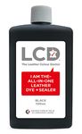 LCD All-in-One Leather dye & Sealer - Repair & Restore Paint, Permanent Colour for Sofas, Shoes, Handbags, Clothing, self Sealing 100ml by The Leather Colour Doctor (Black)