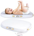 TIPRE Baby Scale for Weighing, 55 lb/0.01 lb Digital Infant Scale for Weighted Feeds with Height Measuring Tape Weight Comparison Hold Function, Pet Scale for Cats/Dogs, LCD Display, Large Platform