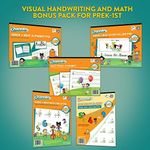 Channie’s All-In-One Visual Handwriting & Math Workbook Set for Pre-Kindergarten - 1st Grade Elementary School Students (5 Pack)