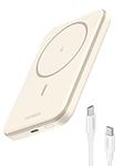 UGREEN Nexode for MagSafe Power Bank 5000mAh Magnetic Wireless Portable Charger PD 3.0 USB-C Battery Pack Compatible with iPhone Air/17/16/15/14/13/12 Plus/Pro/Pro Max/Mini, White