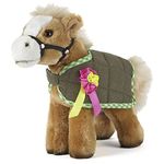 Living Nature Horse with Jacket, Realistic Soft Cuddly Horse Toy, 19cm