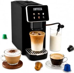 COFFEEZA Lattisso Pro One-Touch Coffee Machine | Cappuccino, Latte, Espresso & Lungo | 19-Bar, Milk Frother, Auto Clean, Original Line Compatible