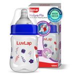 LuvLap Anti-Colic Wide Neck Natura Flo Baby Feeding Bottle, 150ml, New Born / Infants / Toddler upto 3 years, Floral, BPA Free