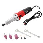 Straight Die Grinder - 750W Electric Straight Grinder Multifunctional Die Grinder Machine for Grinding Polishing Cutting with a 6mm Chuck and 3pcs Grinding Bits, 6 Adjustable Speeds