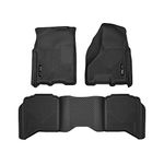 Husky Liners X-act Contour Series | Front & 2nd Seat Floor Liners - Black | 53608 | Fits 2009-2021 Dodge Ram 1500 Classic, 2010-2018 Dodge Ram 2500/3500 Crew Cab w/Automatic Transmission 3 Pcs