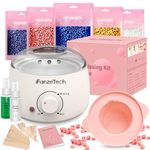 Waxing Kit, Wax Warmer, Wax Pot for Hair Removal: Wax Heater Kit for Waxing, 5 Packs Wax Beads and 30 Applicator Sticks, Painless Waxing Machine for Full Body