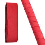 TROTH Hockey Stick Grip, Chamois Hockey Grip, Non Adhesive Hockey Tape, Anti Slip Ice Hockey Stick Tape, Soft Chamois Grip for Hockey Stick, Waterproof Indoor Hockey Grip (Red, 1 Pack)