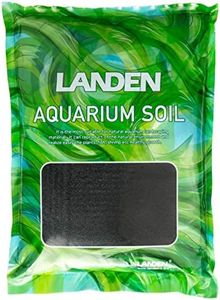 LANDEN Aqua Soil Substrate 5L(10lbs) for Natural Planted Aquarium, Plant or Shrimp Stratum, Clay Gravel and Stable Porous Substrate for Freshwater Aquarium, Black Color