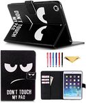 iPad Mini Case,MOKASE Mini 2 3 4 5 Synthetic Leather Case Smart Kickstand Case Cover Flip Wallet Protective Case Cover for iPad Mini 1 2 3 4 5 (Big Eye)