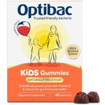 Optibac Probiotics Kids Probiotic Gummies - Vitamin D & Calcium for Immune Support & Gut Health - Most Trusted By Parents - 60 Vegan Gummies