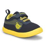 Liberty Lucy&Luke BASTIAN-2E Slip-on Casual Shoes for Kids with PVC Sole | Canvas Upper Sneakers | Quick-Wear Velcro Closure | Stylish, Lightweight & Comfortable Footbed (N.Blue - 9C UK)