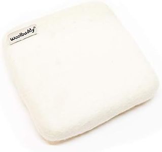 Woolbuddy Needle Felting Pad, Needle Felting Mat, Needle Felting Supplies, Foam Pad Alternative, Wool Felting Mat, Made of Felting Wool, for Needle Felting, 6inx6inx1.5in (White)