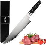 Kitory Chef Knife, 8 Inch Professional Kitchen Knife, Ultra Sharp German High Carbon Stainless Steel Gyuto Knife, Full Tang Pakkawood Handle Cooking Knife with Gift Box