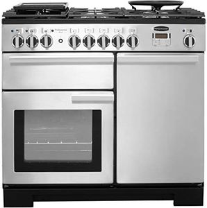 Rangemaster Professional Deluxe PDL100DFFSS/C 100cm Dual Fuel Range Cooker - Stainless Steel