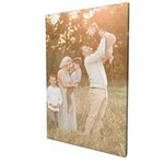 Custom Canvas Prints with Photo Text Personalized Canvas Wall Art Customized Canvas Pictures for Wall to Print Framed for Bedroom, Living Room, Wedding Baby Pet Family Picture - 18x12 inches