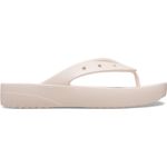 Crocs Women's Classic Platform Flip Flop W Qaq,Beige,6 UK