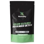 Nutrality Colon Cleanse Advanced Detox Supplement | 14-Day Rapid Protocol for a Healthier You | Laxative for Constipation Relief, Stool Softener 100% Natural | Vegan | 28 Capsules