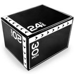 BalanceFrom 3-in-1 Foam Plyometric Jump Box for Home Gym with Multiple Height Options – Versatile Plyo with Non-Slip Surface for Strength, HIIT, Step-Ups, and Agility Training