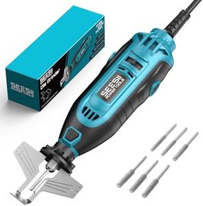 SEESII Electric Chainsaw Sharpener Kit, 35000RPM, 6 Upgraded Diamond Bits