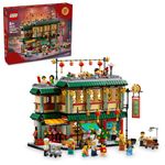 LEGO Spring Festival Family Reunion Celebration Building Toy for Kids, Restaurant Playset with Toy Kitchen and 13 Minifigures for Pretend Play, Gift Set for Boys and Girls Ages 8 and Up, 80113