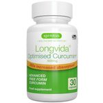 Longvida Optimised Curcumin 500mg, High Dose & 285x Increased Bioavailability, Rapid Absorption with Sustained Action, Vegan, 30 Capsules, by Igennus