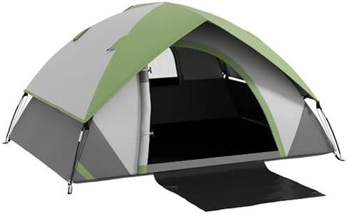 Outsunny Tienda de Campaña para 2 Personas Tienda de Camping Plegable Ligero con Ventana y Bolsa de Transporte Impermeable 3000 mm 210x150x110 cm Verde