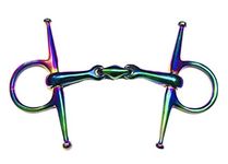 EXTREME Full Cheek RAINBOW Jointed HORSE BIT S/Steel Eggbut Snaffle 4",4.5",5",5.5" (5.50")