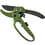 EZ Kut Heavy Duty Pruning Shears Green - Pruners Ratcheting Ratchet Hand Pruner - Great Garden Hand Tool Clippers - Gardening pruners, arthritis tools. Hand Pruner with Ratcheting action. Since 1988