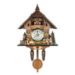 SECRET DESIRE Antique Cuckoo Wall Clock Vintage Wooden Clock Home Decor Excellent (J)