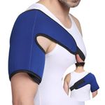 Shoulder Gel Ice Pack Wrap for Shoulder Hot Cold Compress, Reusable Cold Compress for Shoulder Pain， Shoulder Sports Injuries, Bursitis, Joint Pain, Arthritis Pain, Strains, Sprains, Stiff Shoulder