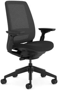 Steelcase Series 2 Ergonomic Office Chair With LiveBack Lumbar Support And 4D Armests Black/Black
