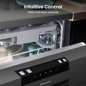 Hisense 16-Place Dishwasher – White, Large Capacity